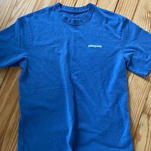 Blue Patagonia Tee.
